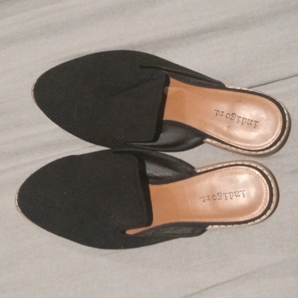 Black Mule Slip-ons